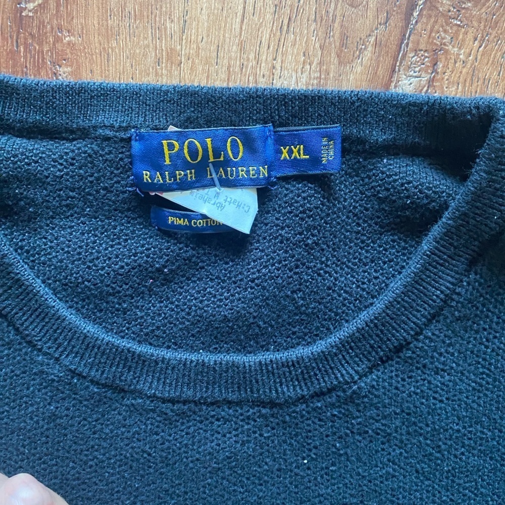 Men's Textured Cotton Crewneck Sweater - Picture 4 of 5